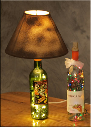 Making Lamp Shades on To Make A One Of A Kind Lamp Shade For Your Bottle Lamp   How To Make