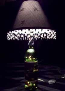 Recycled Wine Bottle Lamp
