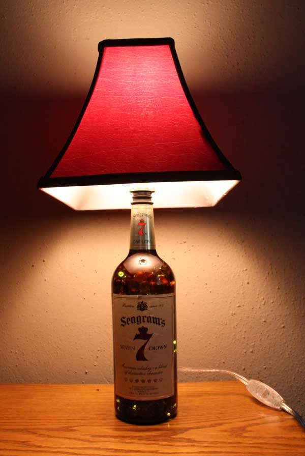 Whiskey Bottle Lamp 