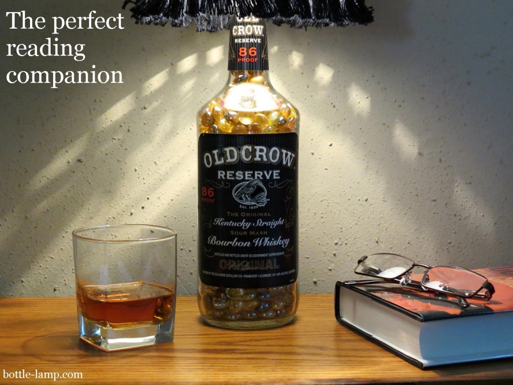 This bottle lamp is the perfect reading companion. 