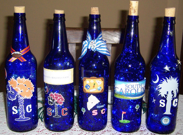 SC Lighted Wine Bottles