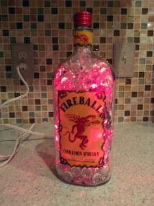 Fireball Bottle with Lights