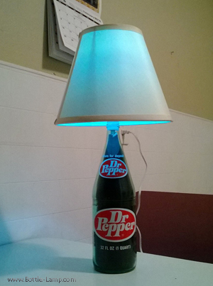 Dr Pepper Bottle Lamp