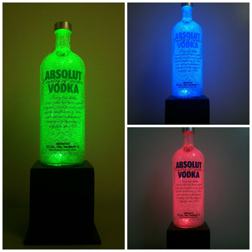 Grey Goose Vodka Color Changing Remote Control lamp Bottle Lamp