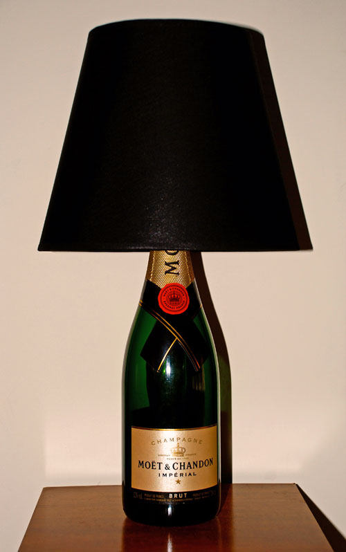 Glamp dry bottle lamp
