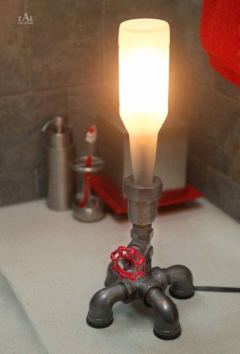 Steampunk Beer Bottle Lamp