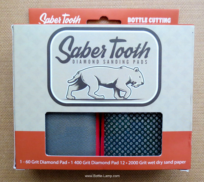 Saber Tooth sanding pads by Bottle Cutting Inc.