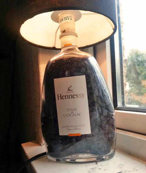 Hennessy Bottle Lamp DH