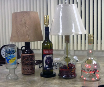 bottle lamps