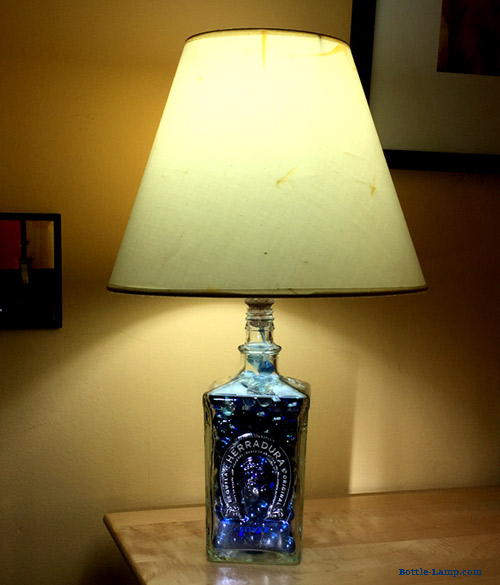 Blue Bottle Lamp for DIY Show Off 