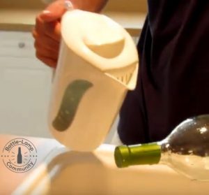 How to cut and separate glass bottles.