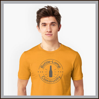 Orange Bottle Lamp Community Shirt On Sale