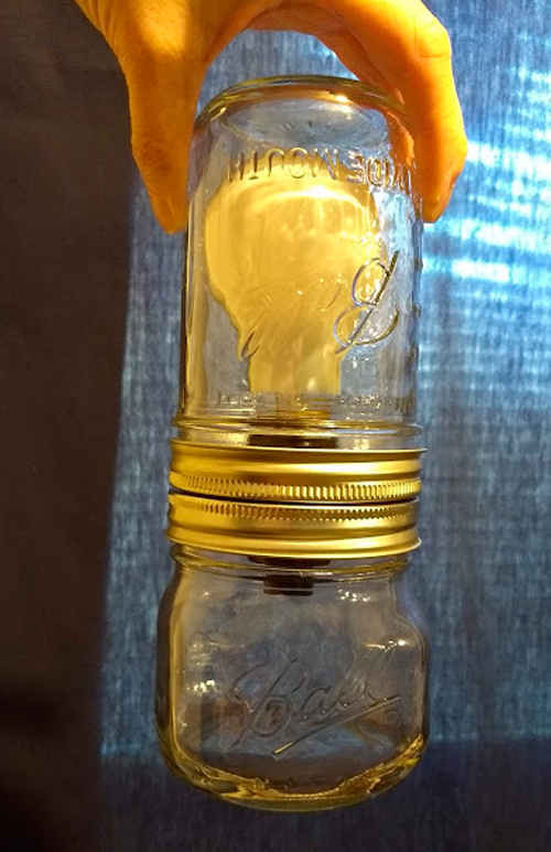 Double Mason Jar Light 
