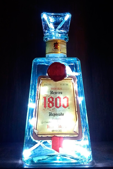 DIY show off - Lighted Tequila 1800 bottle 