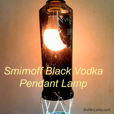 Smirnoff Black Vodka Pendant Lamp