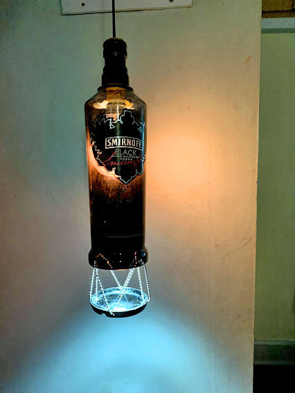 DIY Smirnoff Black lamp