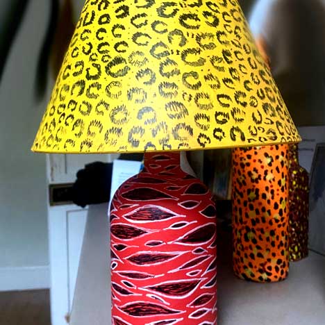 Bottle Lamp by Rebekah Gavra