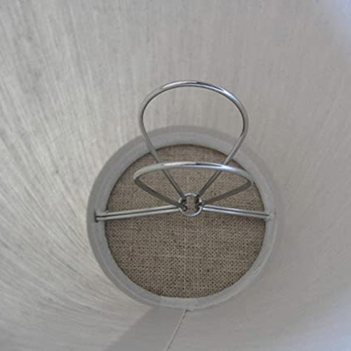 The inside of a chandelier lamp shade